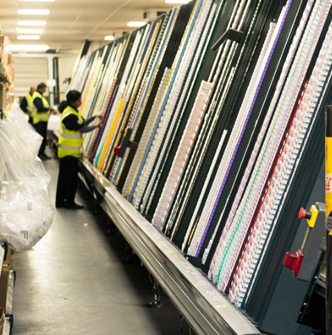 Wells Offshore operations staff fulfilling customer orders along the picking line